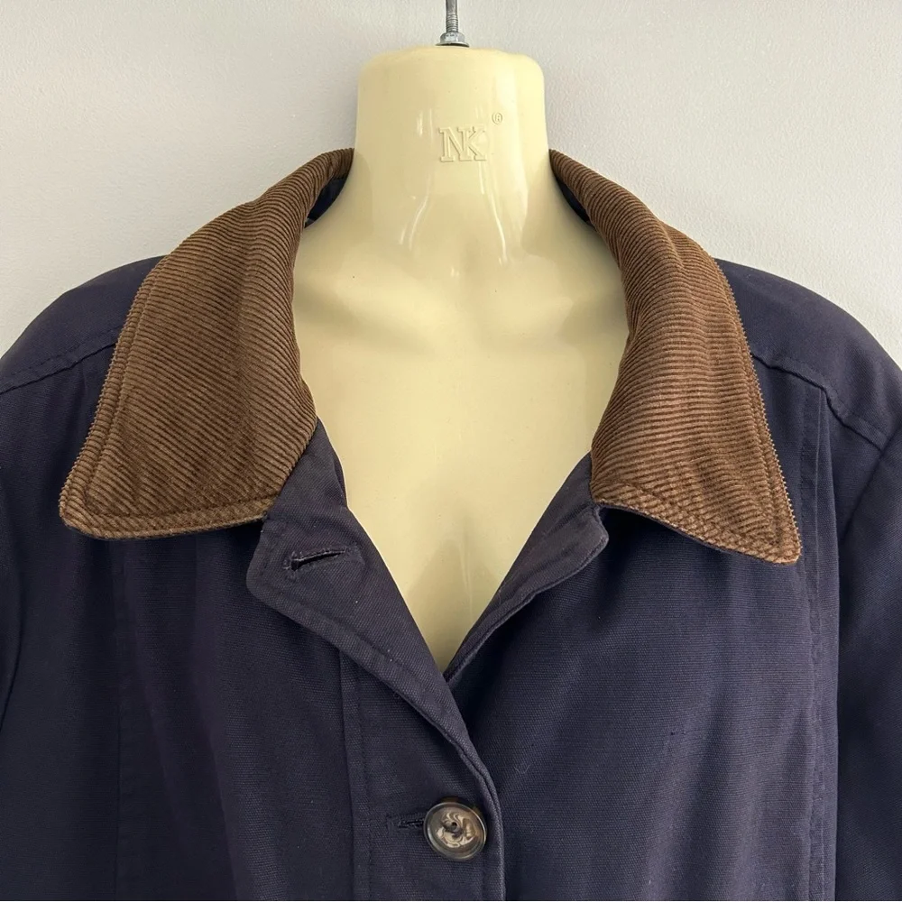 Jessica Navy and Brown Utility Jacket - Picture 4 of 16